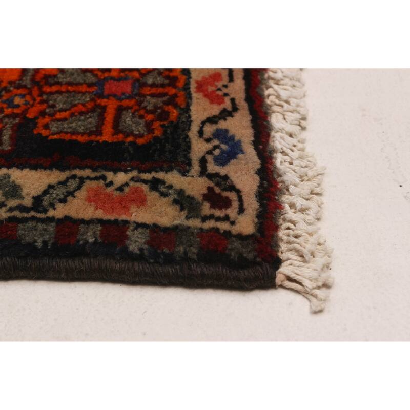 ECARPETGALLERY Hand-knotted Anatolian Vintage Navy Wool Rug - 4'8 x 10'8