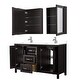 preview thumbnail 63 of 71, Daria 60 Inch Double Vanity, Cultured Marble Top, Medicine Cabinets