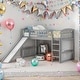 preview thumbnail 15 of 24, Twin size Loft Bed with Slide and Ladder