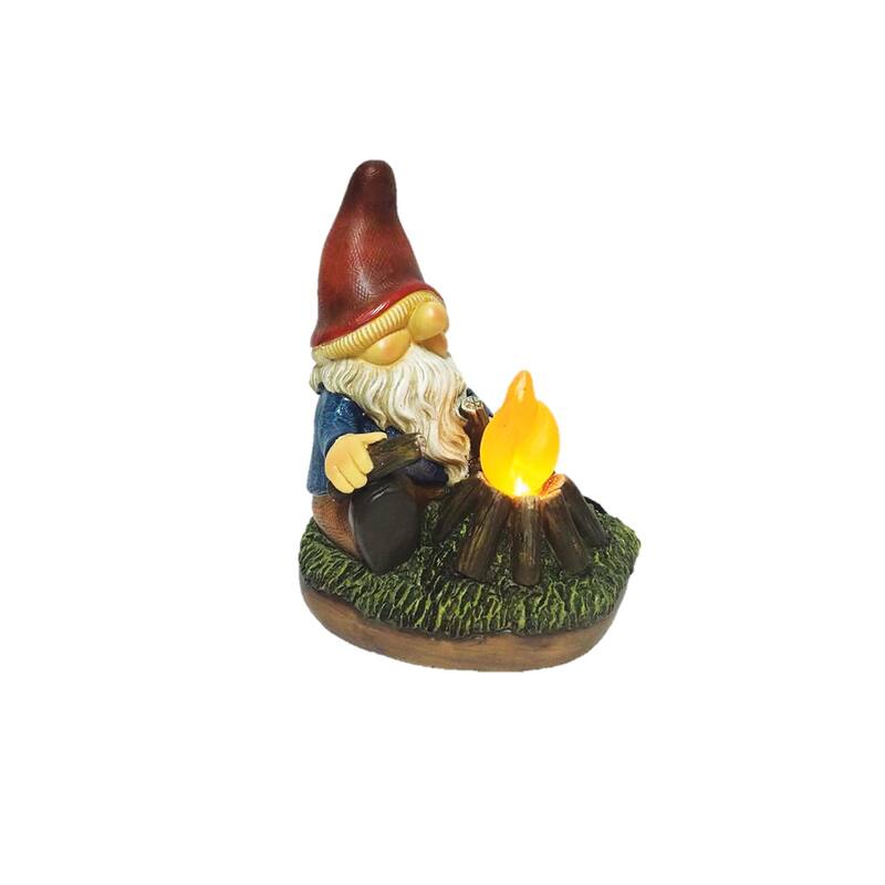 7.3" Solar Campfire Gnome