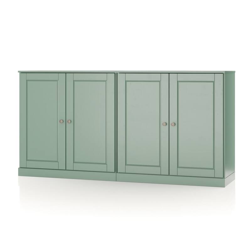 Palace Imports Solid Wood Sideboard, Raised Panel Doors, Adjustable Shelves