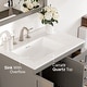 preview thumbnail 40 of 42, Eviva Acclaim 28 in. Bath Vanity with White Carrara Quartz Top