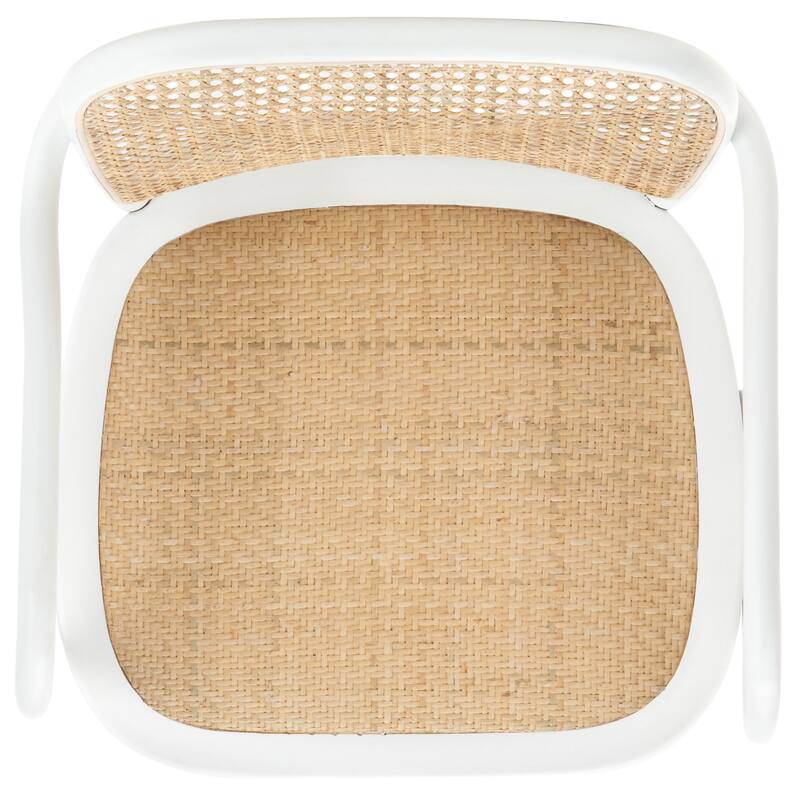 SAFAVIEH Evia Modern Natural Cane Dining Chair - 21.3" x 19.9" x 31.9" - 21Wx20Dx32H