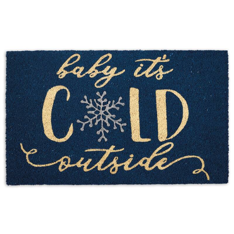 DII Seasonal Coir Doormat - Baby Its Cold