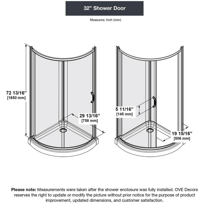 Ove Decors 15SKC-BREE32-AC Breeze 76-15/16" High x 32-1/8" Wide x