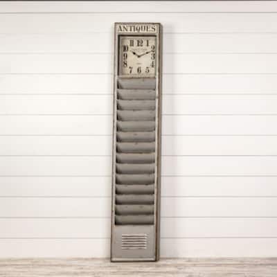 Antiques Standing Clock - 14.25"L x 3.5"W x 75"H