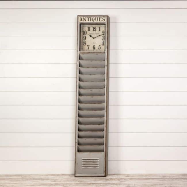 Antiques Standing Clock - 14.25"L x 3.5"W x 75"H