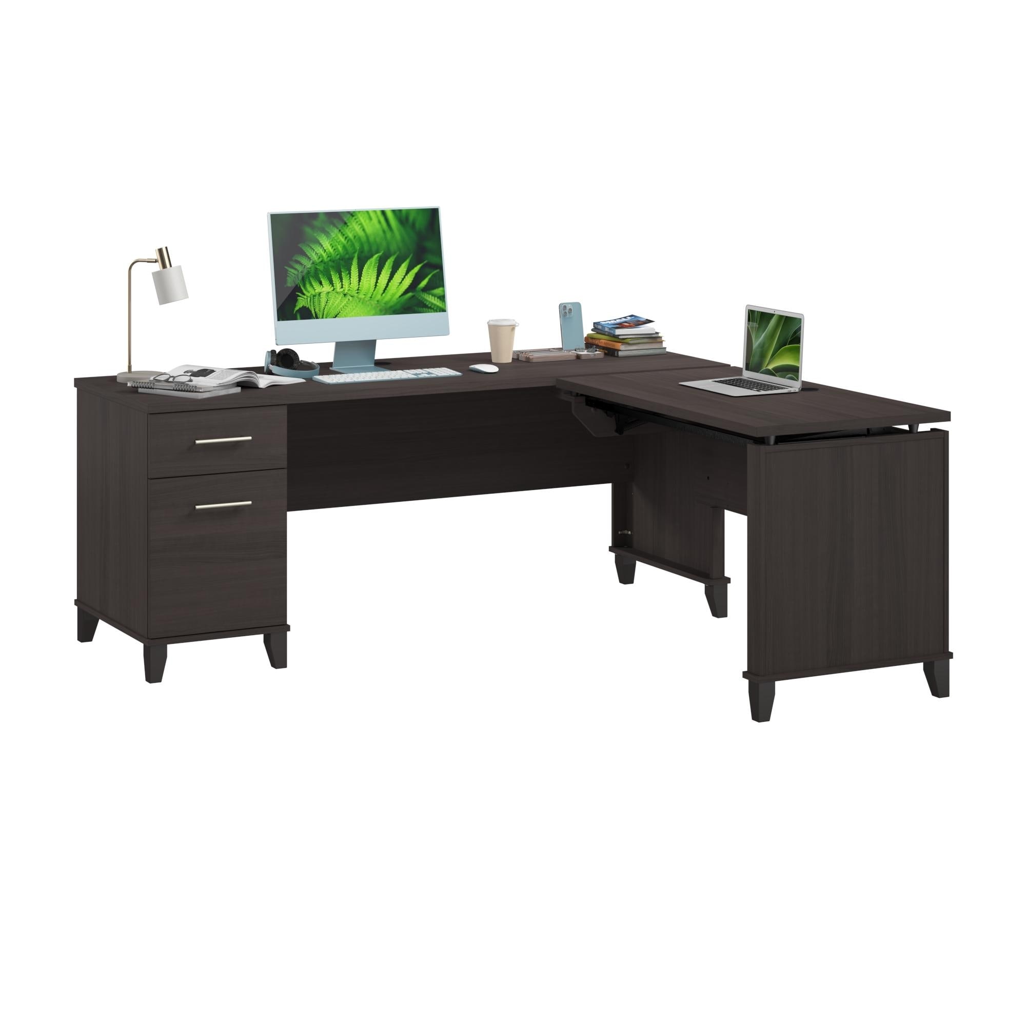 Somerset 72W 3 Position Sit to Stand L Shaped Desk by Bush Furniture