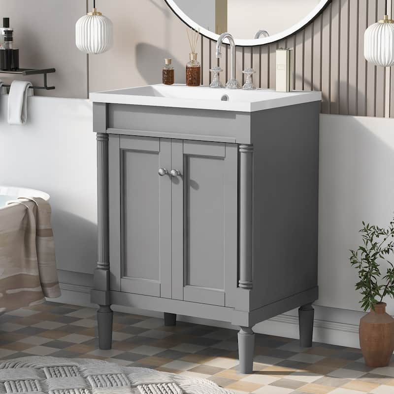 24"Bathroom Vanity with Top Sink