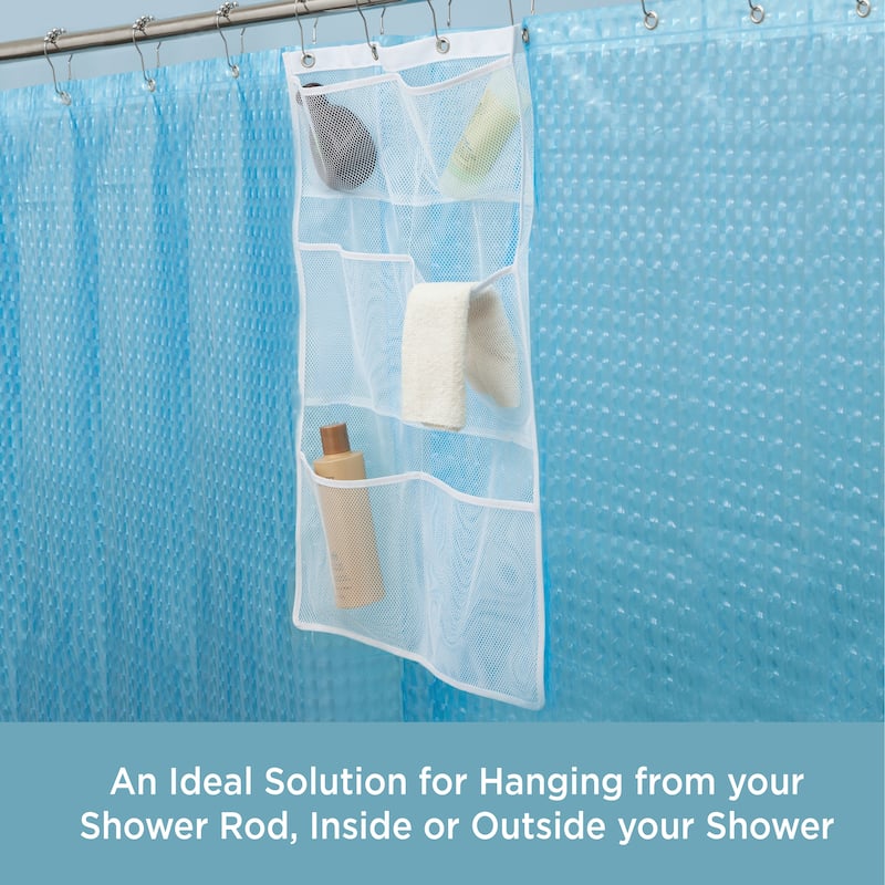 Kenney 6-Pocket Hanging Mesh Shower Organization Caddy