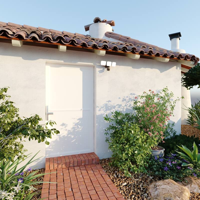 Bellevue VXFL76781 Eiken 3 Light 14" Wide LED Outdoor Flood Light