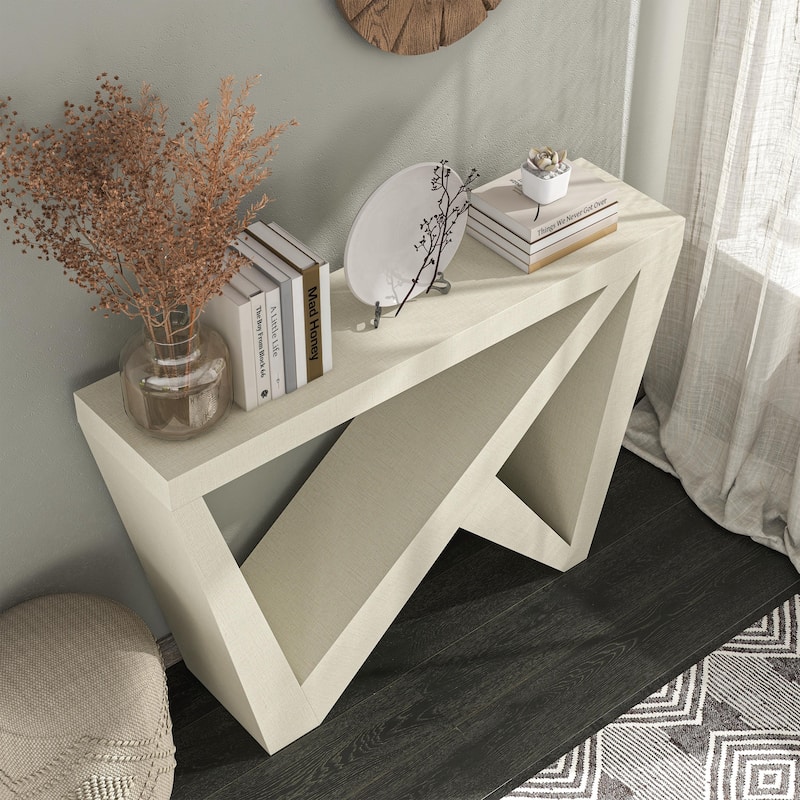 DH BASIC Modern Decorative Console Table with W-Shaped Legs by Denhour