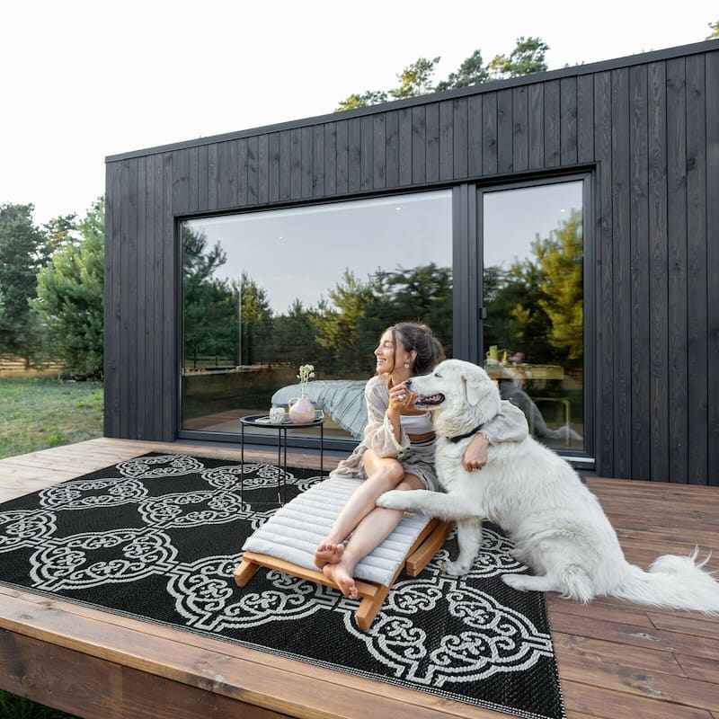 Marrakech Design 100% Eco-friendly Lightweight Plastic Outdoor Mat/Rug