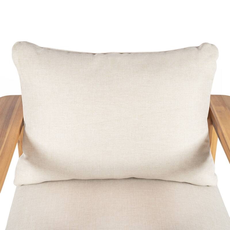 Outdoor Acacia Wood Lounge Chair