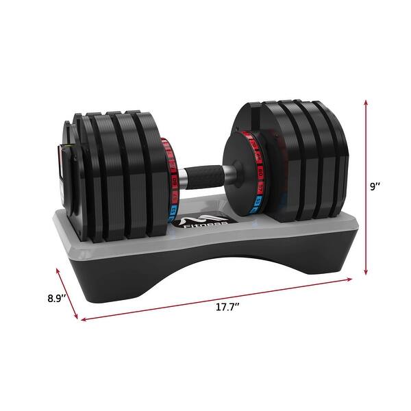 New 80lb Adjustable Single Dumbbell with Anti-Slip Handle - N/A