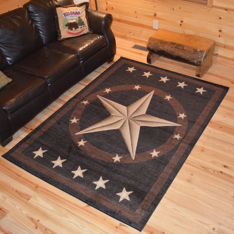 Mayberry Hearthside Western Star Lodge Area Rug