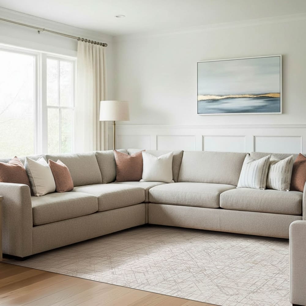 Wyatt & Ash Dream Mink Printed Chenille Rugs