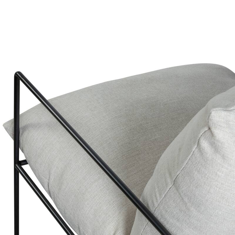 Rogan Modern Industrial Accent Chair