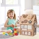 preview thumbnail 2 of 4, Wooden House Montessori Toy w/ Sensory Games & Interior Storage