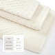 preview thumbnail 89 of 197, Linery & Co. Cotton Diamond Waffle Texture Bath Towels