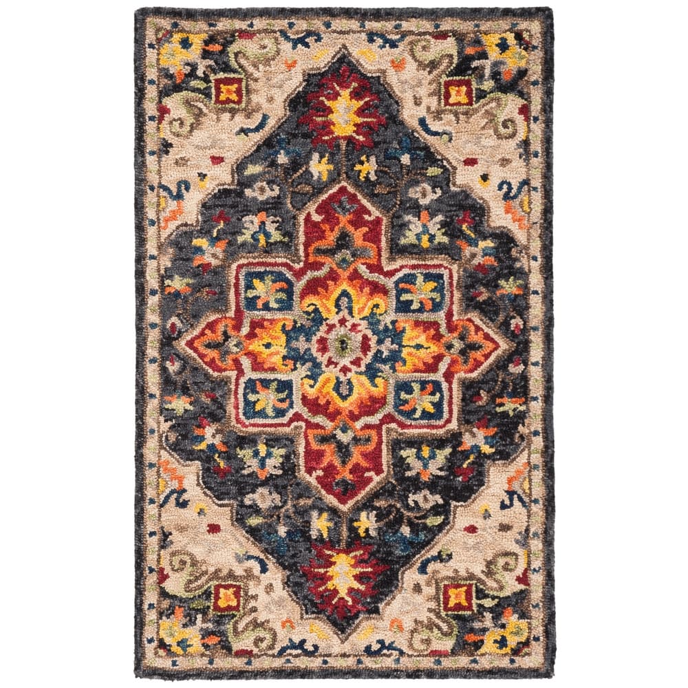 SAFAVIEH Handmade Aspen Rosmarie Boho Tribal Wool Rug