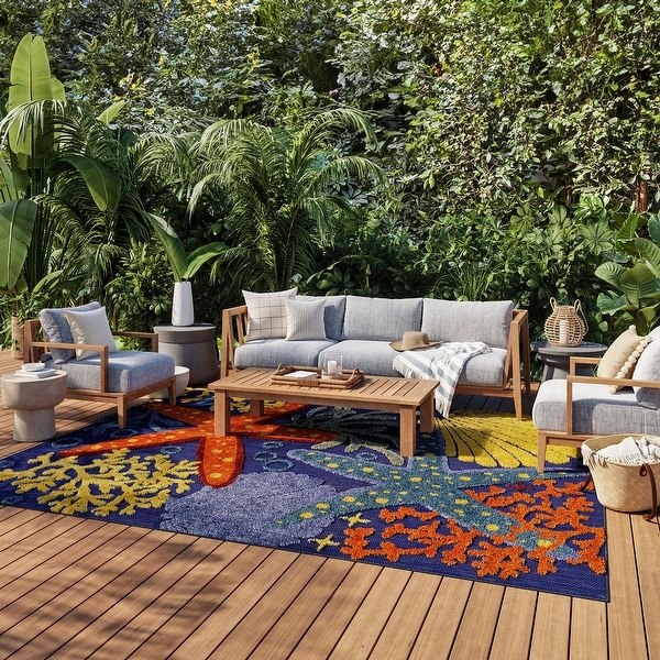 Nourison Aloha Coastal Starfish Indoor/Outdoor Area Rug - On Sale