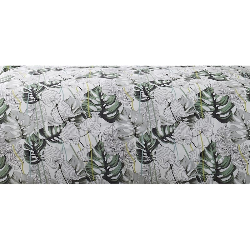 Pointehaven 250TC Monstera Combed Cotton Duvet Set