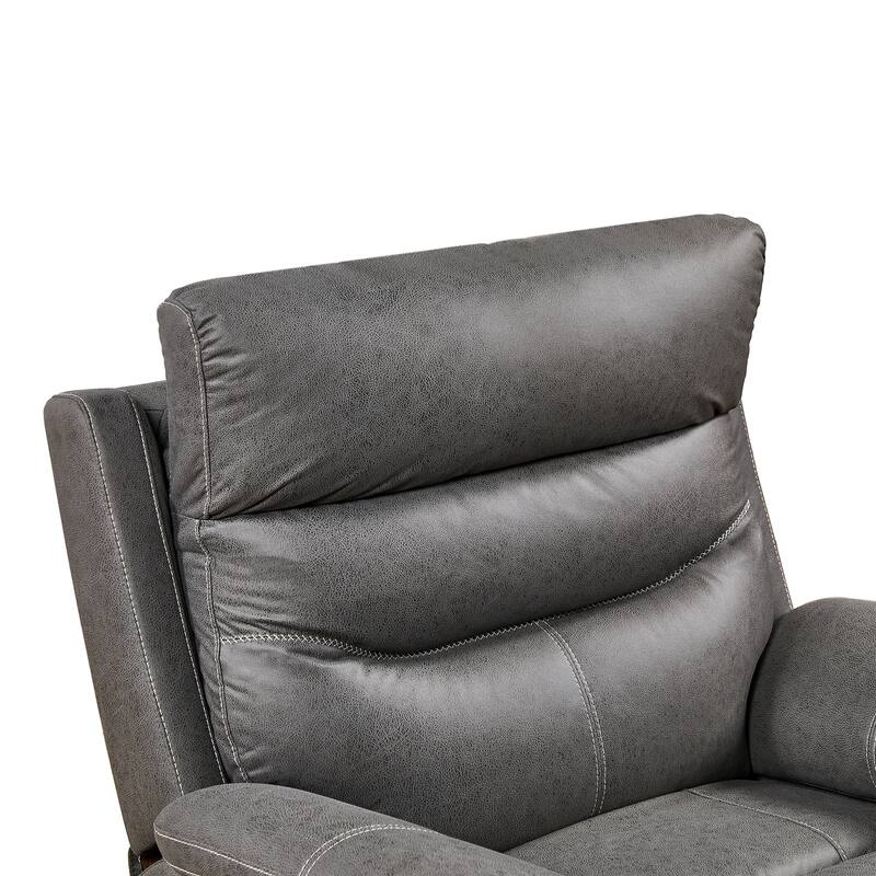 Dual OKIN Motor Power Recliner Chairs Swivel Rocker Recliner w/OneKey