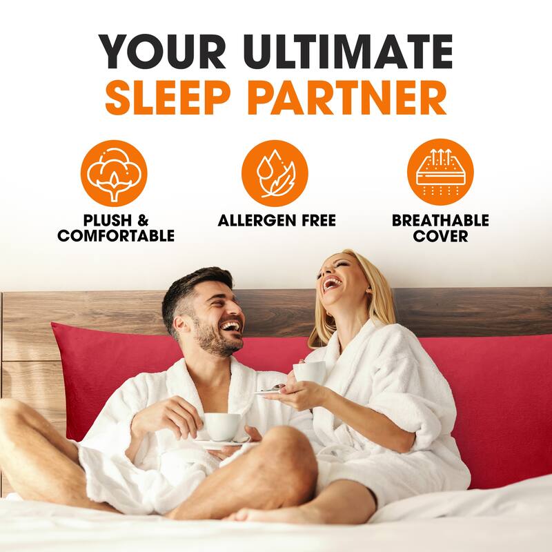 Cheer Collection Velour Body Pillow
