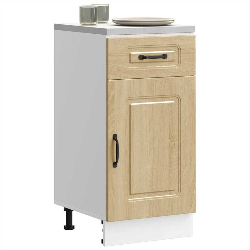 vidaXL Kitchen Base Cabinet Sonoma oak Engineered wood Standard - 18.1 x 15.7 x 32.1