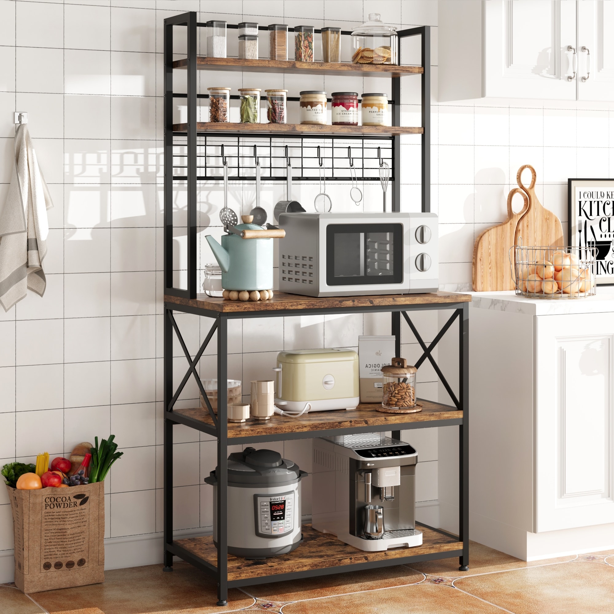 Large bakers rack for hot sale kitchen