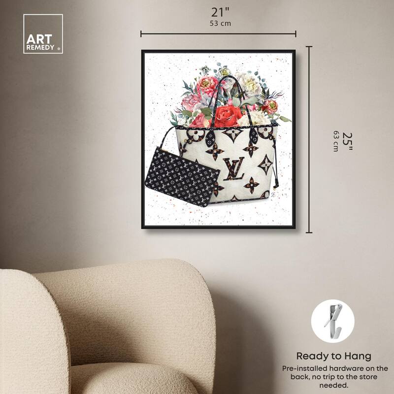 Floral Summer Bag Canvas by Art Remedy