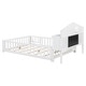 preview thumbnail 40 of 40, Full Size Wood Floor Bed w/ Bookcases ,Guard Rails,Storage Headboards