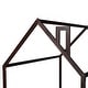 preview thumbnail 9 of 7, (Slats Are Not Included) Espresso Full Size Wood Bed House Bed Frame with Fence for Kids Teens and Girls and Boys for Bedroom