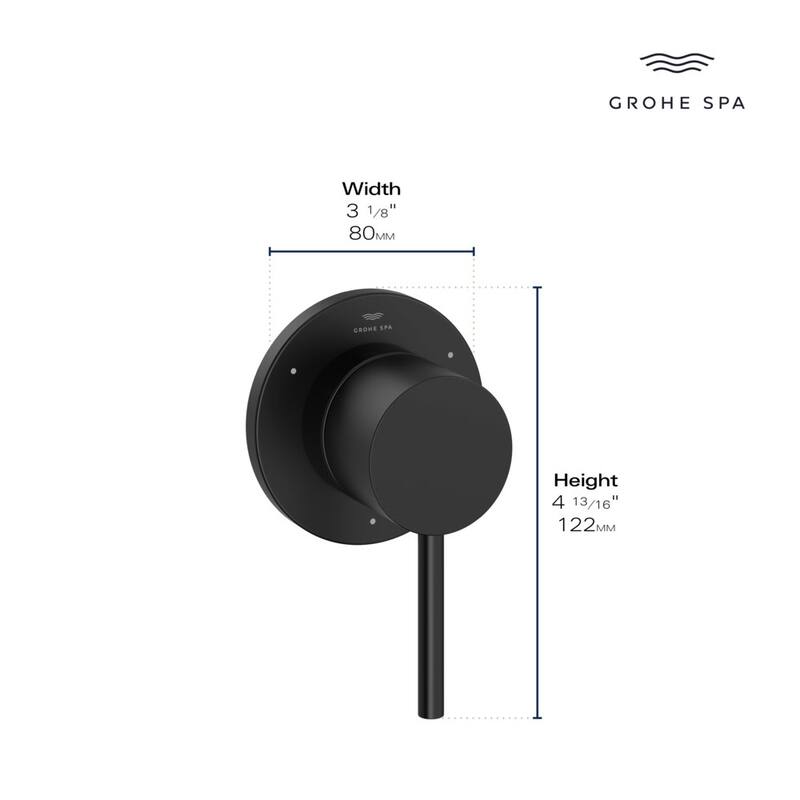 Grohe 29 409 Atrio New Single Handle 3 Function Diverter Valve Trim - Starlight Chrome