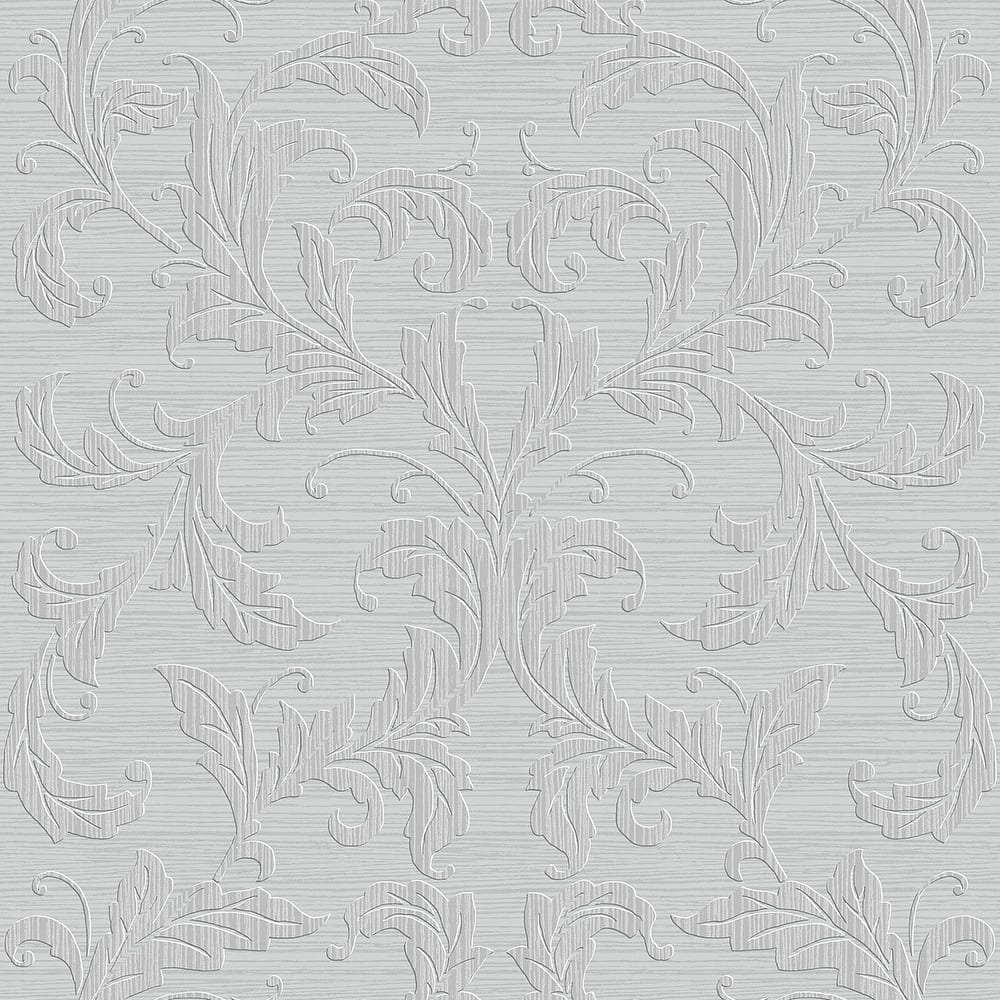 Galerie Wallcoverings Nordic Elements Embossed Linear Damask Non-woven Matte Wallpaper Roll