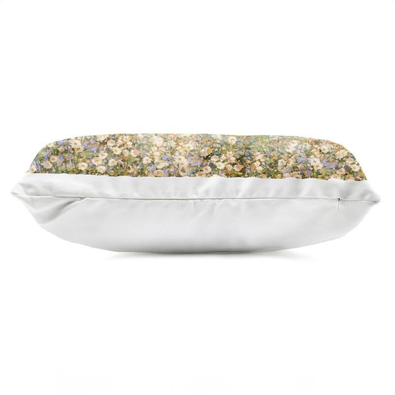 Stupell Vast Flower Speckled Meadow Printed Outdoor Throw Pillow Design by Amber Sterling