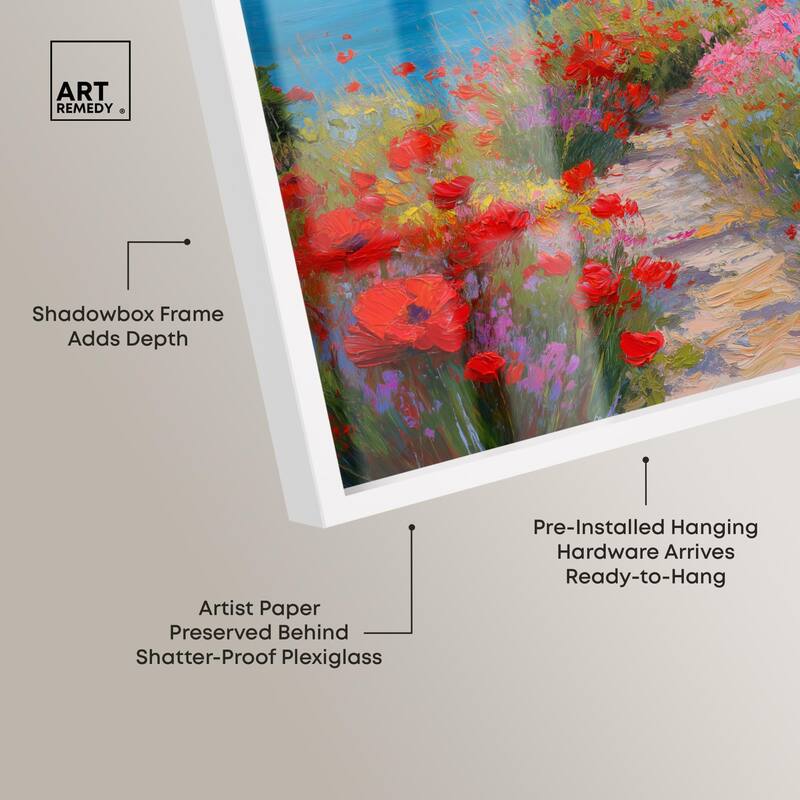 Ocean View Bloom I Shadowbox by Art Remedy