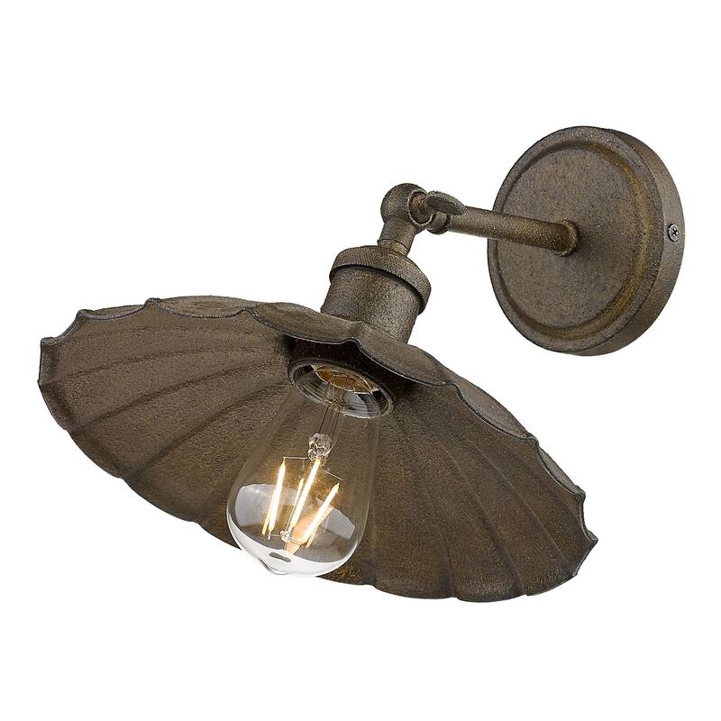 Wry Lighting Clemence 1-light Wall Sconce in Dark Rust - Dark Rust