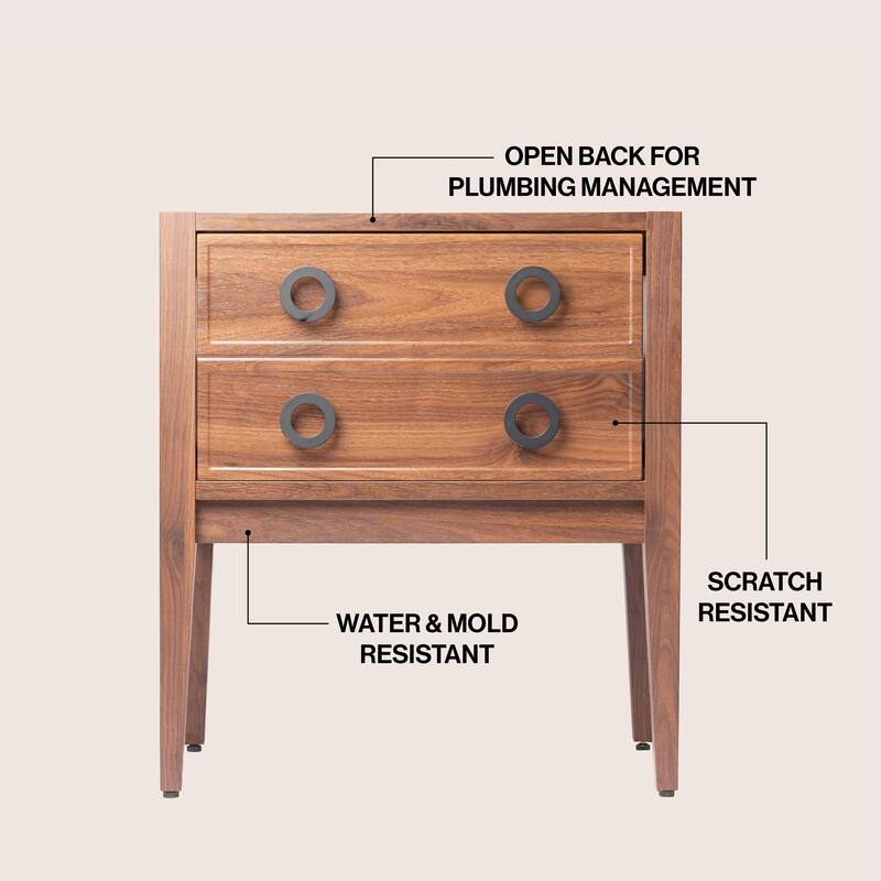 Corbin Classic 1-Drawer Bath Vanity Base Only (Sink Basin Not Included)