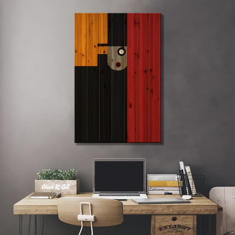 The Conspirator Print On Wood by The Usual Designers - Multi-Color