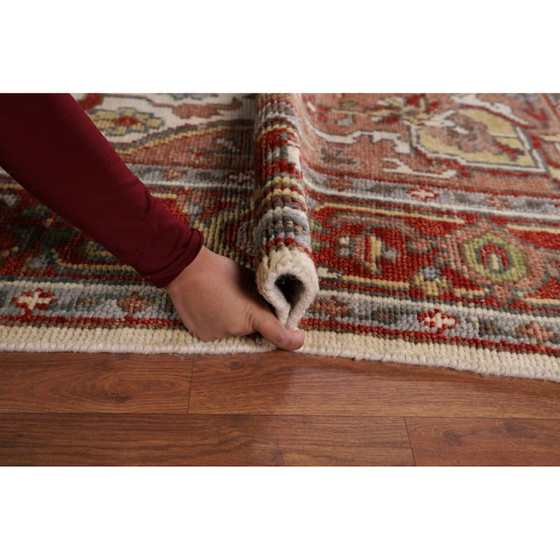 Heriz Serapi Indian Area Rug Handmade Wool Carpet - 7'9" x 10'2"