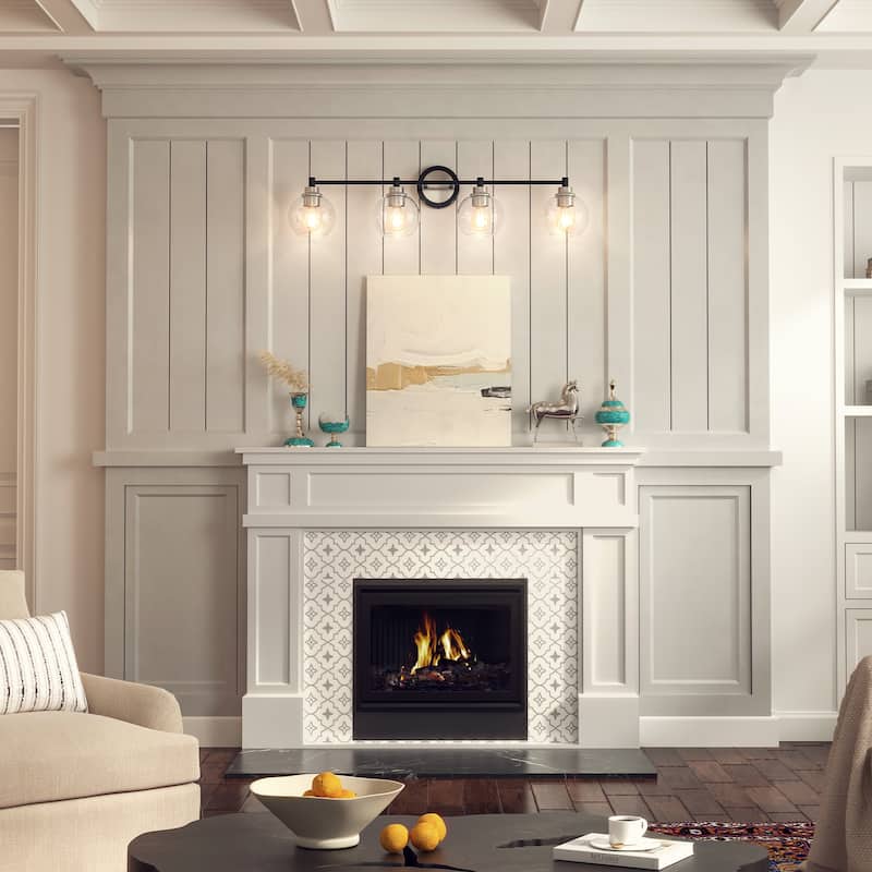 Dimmable Bathroom Vanity Light Globe Glass Shades