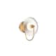 Option Brushed Gold / Clear Ribbed Glass