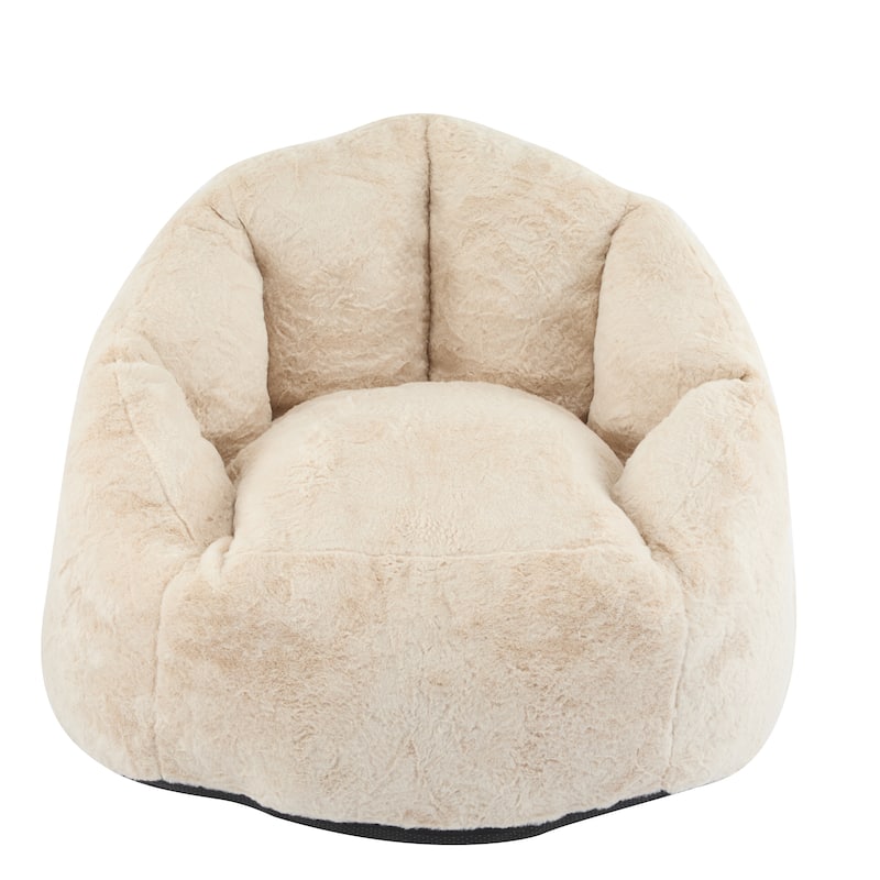 Bean Bag Chair with Shredded Foam Filler, Comfy Bean Bag Couch for Adults, High Back Reading Chair with Armrests