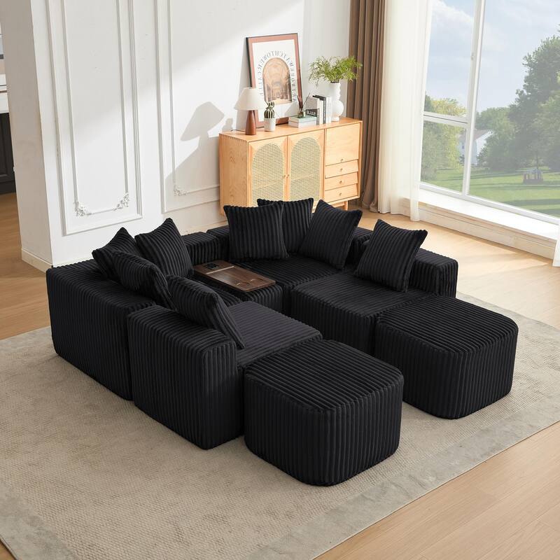 137.5" Oversize Movable Modular Sofa