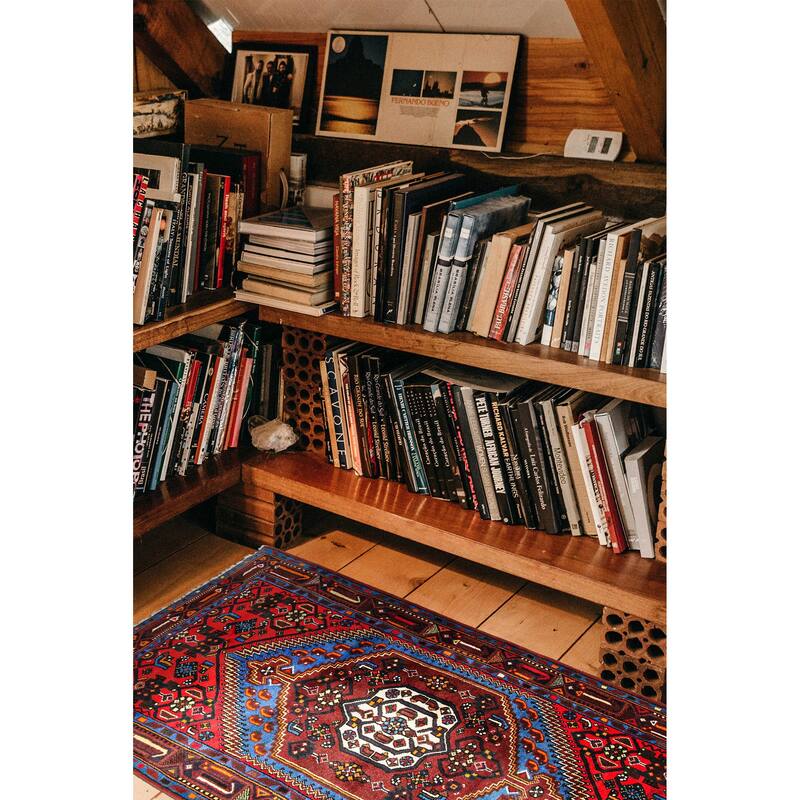 ECARPETGALLERY Hand-knotted Andelz Dark Red Wool Rug - 4'5 x 6'5