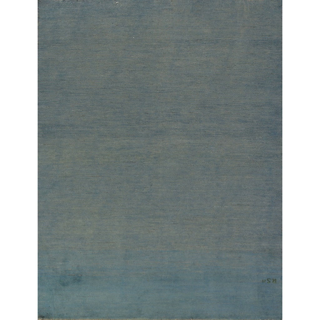 Modern Gabbeh Oriental Area Rug Handmade Tribal Wool Carpet - 4'10" x 6'4"