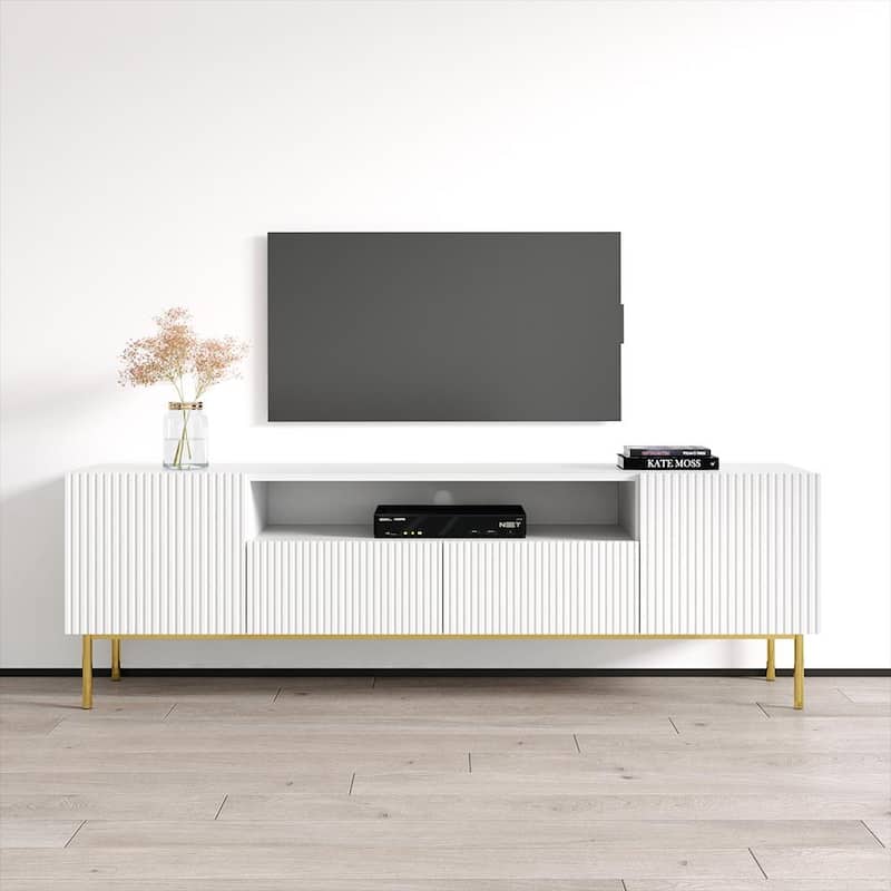 Nicole 75" TV Stand - White