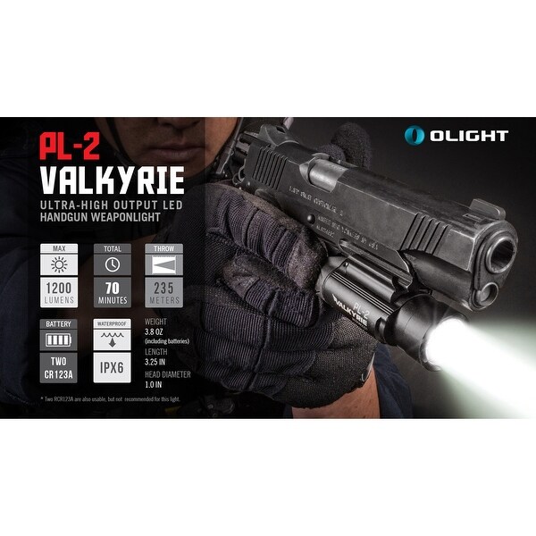 OLIGHT PL-2 Valkyrie MaX 1200ルーメン タクティカル 懐中電灯